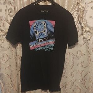 EVGA Black Short-Sleeve Tee with Retro Graphic